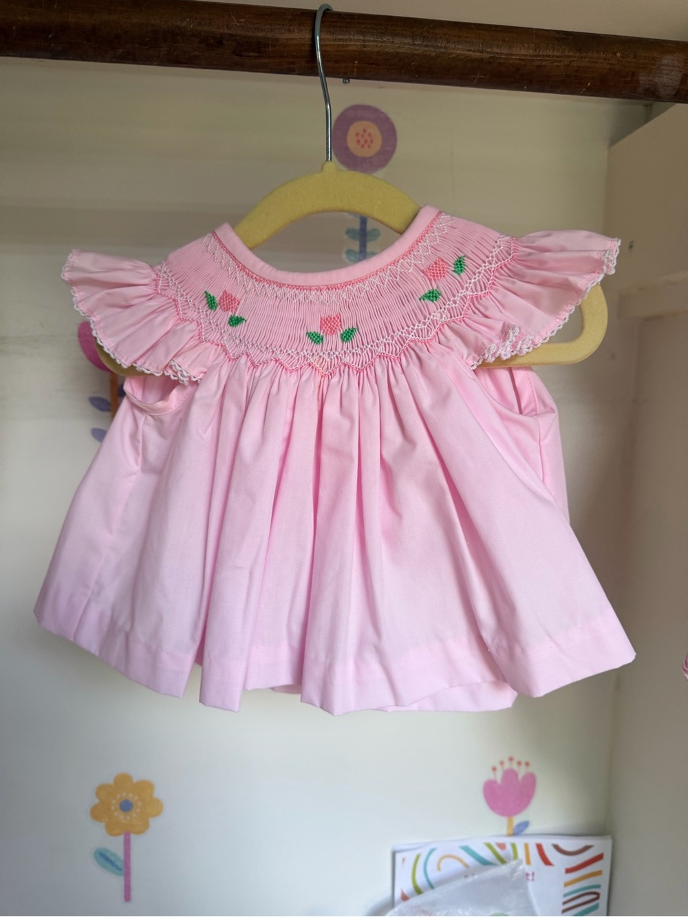 The Beaufort Bonnet Company TBBC Pink Smocked Top & Bloomer Set